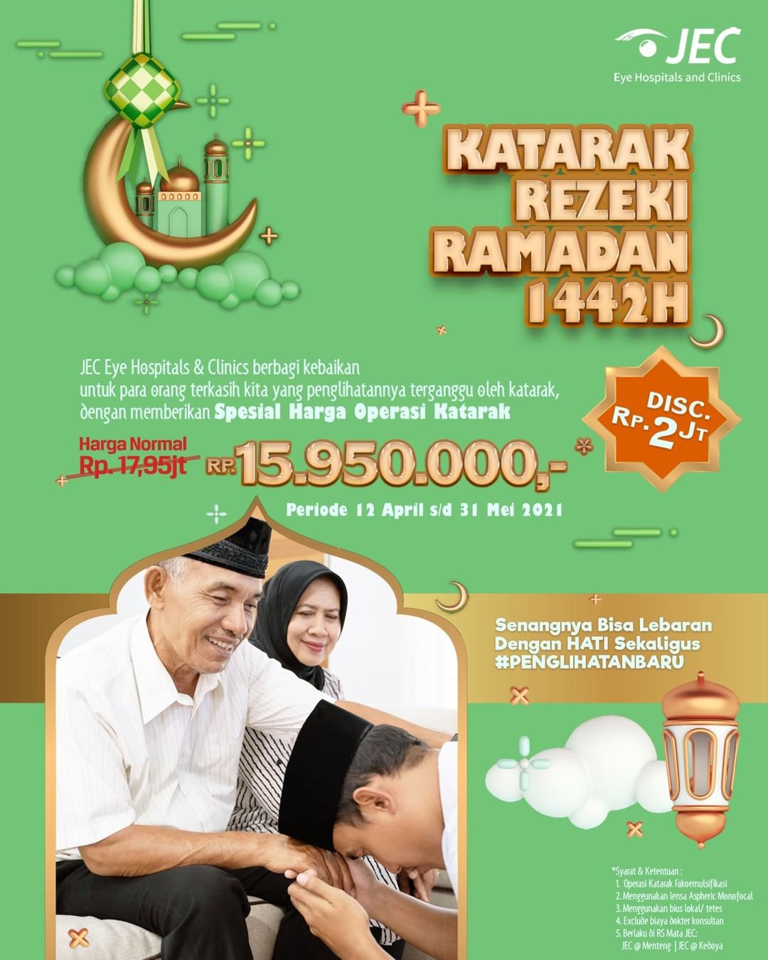 Promo Operasi Katarak Rezeki Ramadhan JEC @ Menteng, JEC @ Kedoya ...